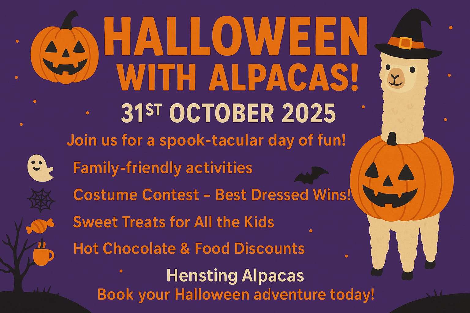 Halloween Alpaca Walk