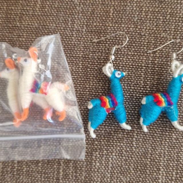 Alpaca Earrings from Peru